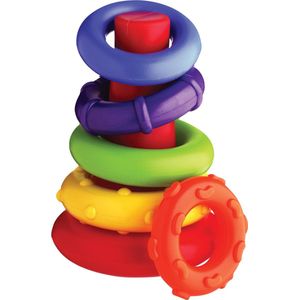 Playgro Stapeltoren - Ringpiramide - Stapelringen - 6 ringen -