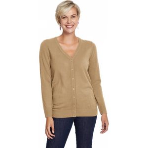 Halflang vest met knopen in zacht breisel