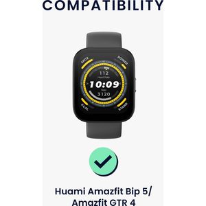 kwmobile nylon bandje voor smartwatch - geschikt voor Huami Amazfit Bip 5 / Amazfit GTR 4 - 14 - 22 cm - Polsbandje in meerkleurig