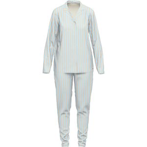 Tom Tailor Pure Cotton gestreepte dames doorknoop pyjama - Maat 46