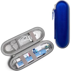 Elektrische tandenborstel reis-etui voor Oral-B Pro en de meeste andere elektrische tandenborstels van dit merk, donkerblauw