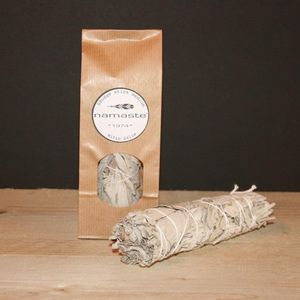 Smudge stick, medium, bundel witte salie, circa 50 gram