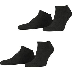 ESPRIT - Basic Uni - Korte Sokken - Grijs Anthracite Melange - 2 Paar