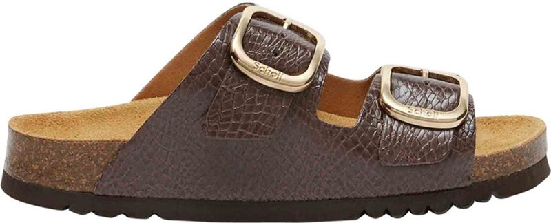 Scholl - Noelle - Slipper - Bruin - Synthetisch - Reptieldesign