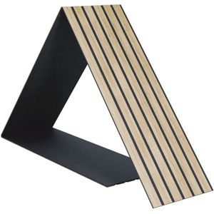 Premium akoestische panelen van hout | 1.488 m² | Premium fineer van echt hout (eiken) en akoestisch vilt (zwart) | Wandpanelen, geluidsisolatie, geluidsisolatie, akoestisch paneel, gemaakt in Europa