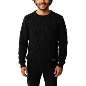 Carlo Colucci - Gebreide Trui - Zwart - Katoen/Acryl