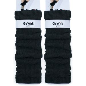Beenwarmers-Beenaccessoire-Slobkous-Cadeau voor Dames-Zwart-2 paar