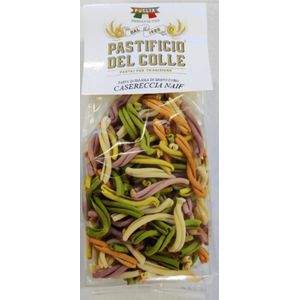 Pastificio del Colle - Pasta Casereccia Naif - Gekleurde Italiaanse pasta uit Puglia - 100% harde Italiaanse tarwe - 3 x 500 gram