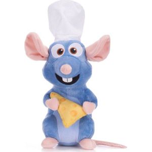 Ratatouille Remy met Kaas Disney Pluche Knuffel 32 cm {Disney Pixar Plush Toy | Speelgoed Knuffeldier voor kinderen jongens meisjes | Rat Muis Hamster}