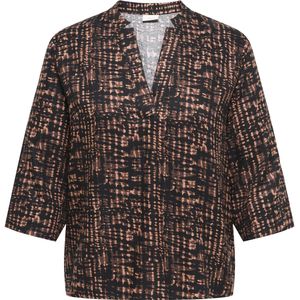 ONLY CARMAKOMA - CARTILLI LIFE LS V-NECK TOP AOP - Meisjes - Blouses