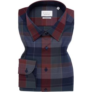 Eterna - MODERN FIT - Overhemd - Navy - NON IRON (strijkvrij)