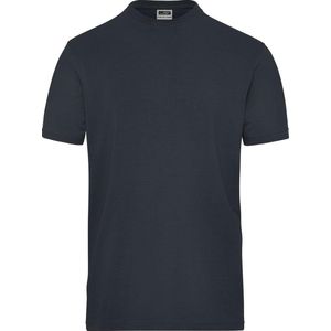James and Nicholson Heren Organisch Katoenen Stretch T-Shirt (Koolstof)