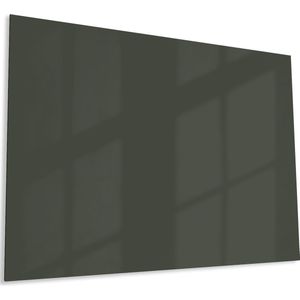 Designglas Whiteboard - Gehard Glas - Magneetbord - Memobord - Magnetisch - Krasbestendig - Frameless - 120x90cm - Antraciet Grijs