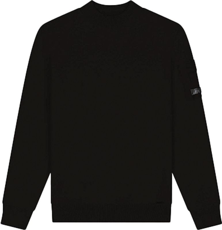 Malelions Knitted Pocket Mockneck - Black XS