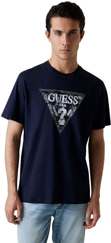 Guess - Guetriangle - T-shirt - Katoen - Met Korte Mouwen
