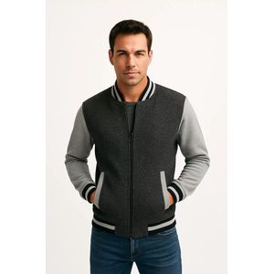 Heren Vest - Sportief - Zwart Grijs