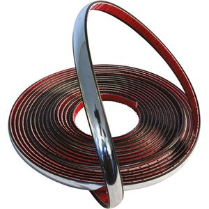 @ Lu's Today - Sierstrip Chrome Zelfklevend - 10mm 3m - Lijst Universeel Buiten en Binnen