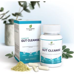 Plant Based Body - Gut Cleanse - Colon Cleanse - Lijnzaad - Aloe Vera - Natuurlijk - Kruiden - Planten - Obstipatie - Stoelgang - Darmreiniging - Dikke Darm - Colon - 60 capsules