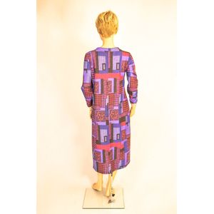 Paars-lila jurk met logoborduursel L(40)