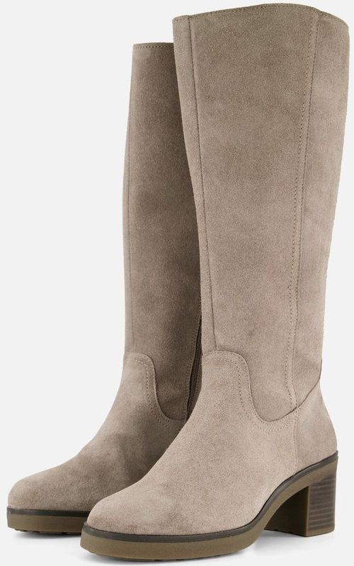 Feyn - Hoge Laarzen - Beige - Suede