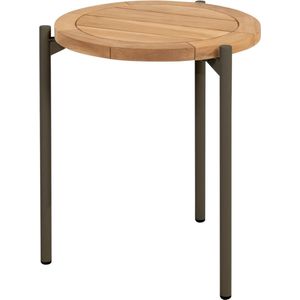 Yoga bijzettafel 45xH55 cm aluminium teak terre 4 Seasons Outdoor