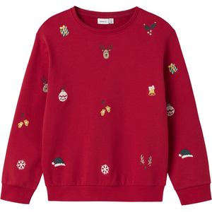 NAME IT NKNRKRINGLE NREG SWEAT BRU Unisex Trui - Maat 122/128