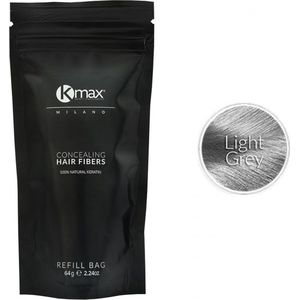 Kmax keratine haarvezels - Lichtgrijs (64 gr)