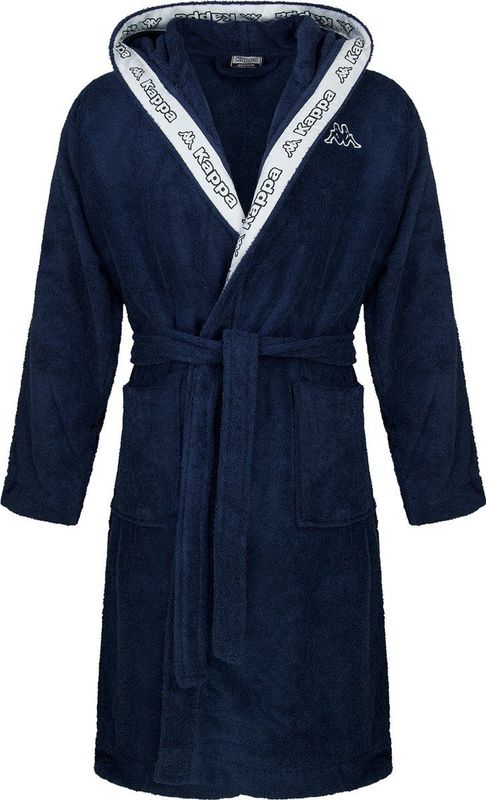KAPPA unisex badjas met capuchon 100% katoen maat. S-4XL