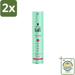 Taft - Volume 5 - Haarspray - Volumineuze hold - 250 ml - Voordeelverpakking - 2 stuks - Volume spray - Haar fixeren