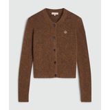 Josh V - Pauline Vest - Donkerbruin Melange - Vesten