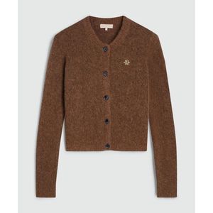 Josh V - Pauline Vest - Donkerbruin Melange - Vesten