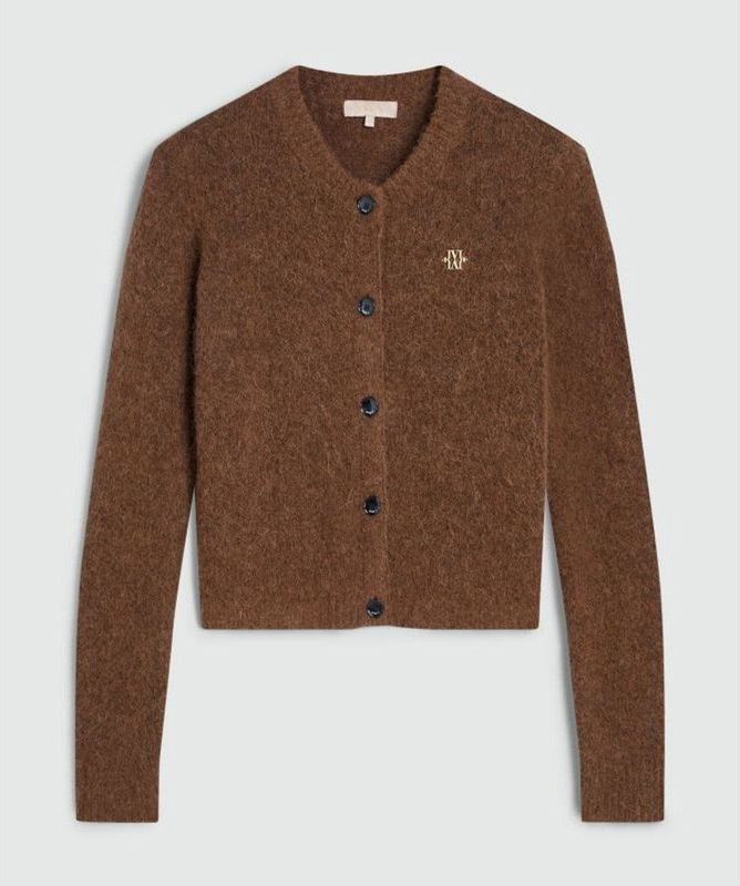 Josh V - Pauline Vest - Donkerbruin Melange - Vesten