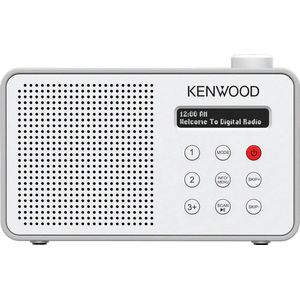 Kenwood CR-M25DAB - Draagbare DAB+ Radio - Wit - Automatische Veiligheidswaarschuwingsfunctie