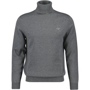 Gant Classic Trui Met Hoge Hals Grijs Man