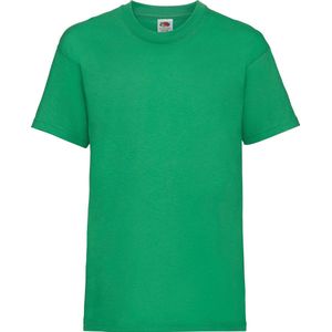 Fruit Of The Loom Kinder / Kinderen Unisex Valueweight T-shirt met korte mouwen (Kelly Groen)