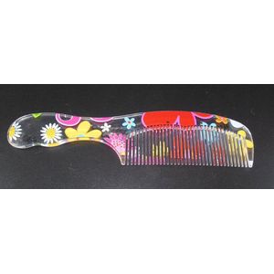 Grote handvat kam bloem