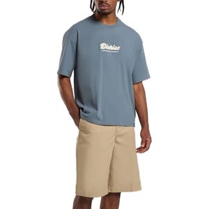 DICKIES LEWISTOWN EMBRO TEE Blauw L EU