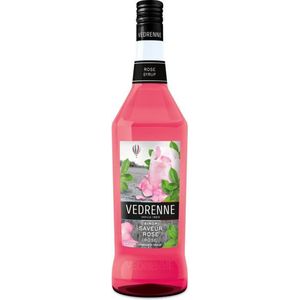 Rozen limonadesiroop - rozensiroop ranja - siroop roos van Vedrenne - ook voor Sodastream / Sodamaker / cocktails / cadeautip