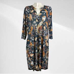 Angelle Milan - Damesjurk - Plus Size - Soepelvallende Travelstof - Strijkvrij en Machinewasbaar