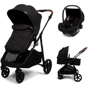 Baninni 3-in-1 Multi Standen Kinderwagen met Autostoel Nelia Zwart