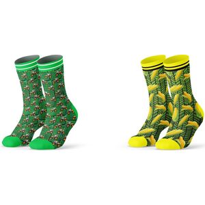 Sock My Feet geschenkdoos sokken heren 43 46 - cadeau voor man - duurzaam - naadloos - Tractor Corn
