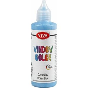 Glasverf - Verf Ramen, Glas, Spiegels - Blauw - Lichtblauw - Viva Decor Window Color - 90ml