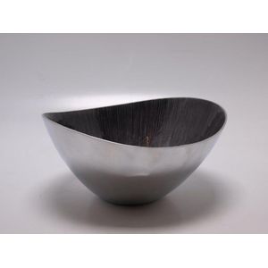 Bowl ø 29,5cm -  aluminium /zwart - Voccelli