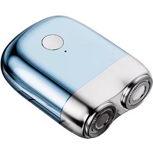 Krachtige 2-Blade Scheerapparaat - Usb Oplaadbare 2-Kop Body Shaver + Precisie/Baardtrimmer - Lichtgewicht en Comfortabel - Perfecte Lichaamshaar Verzorging voor Dames en Heren en de Beste Reiseditie - Kleur: Azul Blauw