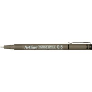 ARTLINE Drawing System Fineliner - 1 stuk - 0.5mm Lijndikte - Zwart