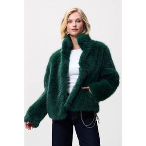 Catwalk Junkie - FUR JACKET - Winterjas - Donkergroen