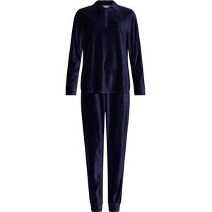 Nachtblauw velours huispak Pastunette - Blauw - Maat - 44