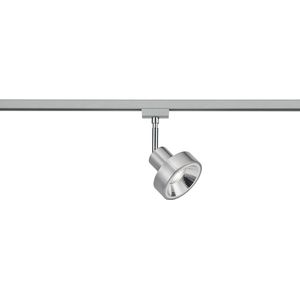 LED Railverlichting - Track Spot - Trion Dual Leonida - 2 Fase - GU10 Fitting - Rond - Mat Nikkel - Aluminium