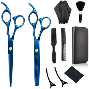 Haarschaarset - Professionele Haarknipschaarset - Roestvrijstaal - 10 Stuks