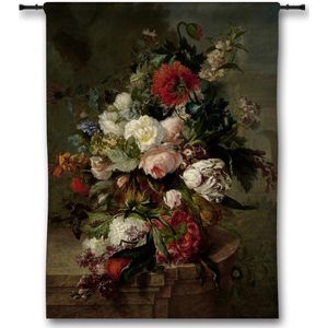 Wandkleed Stilleven met bloemen - Harmanus Uppink - 150x180 cm